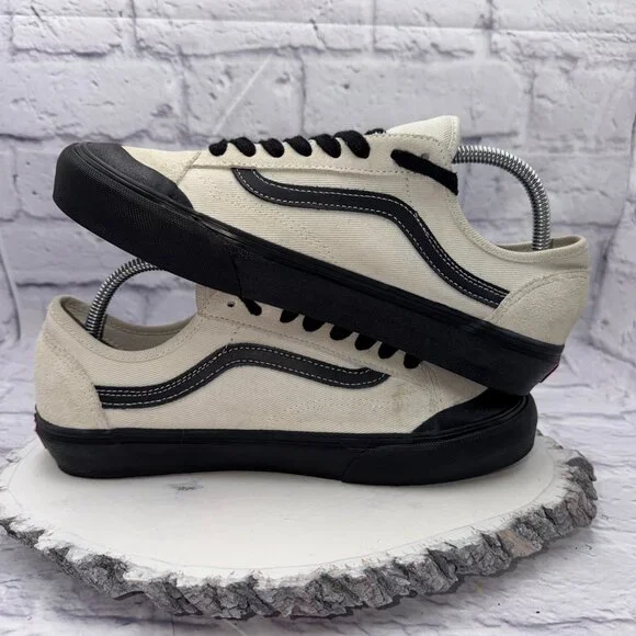 Vans Style 36 Decon SF 721278 Marshmallow Black Shoes Sneakers Sz M 8.5 W 10 - Picture 9 of 13